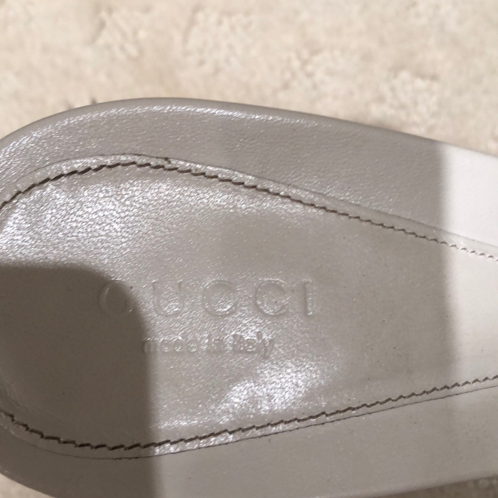 GUCCI peeptoe Guccissima mule w/ horse bit detail - Picture 3 of 10